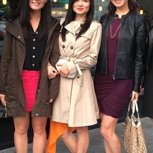 Cole Haan Double Breast City Rain Trench